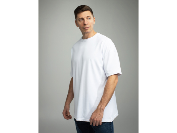 Оверсайз футболка для сублимации «Evolution» унисекс, Размер XL, Цвет белый