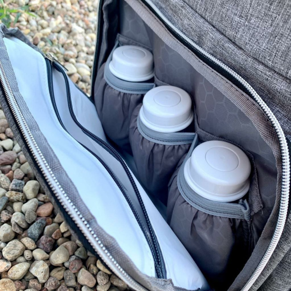 Сумка-рюкзак на коляску №1 "Premium Class" для мамы и ребёнка с непромокаемым отделением