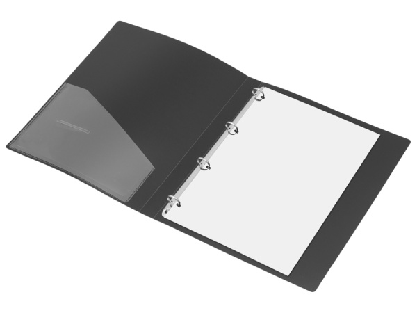 Папка на 4-х кольцах, Цвет черный