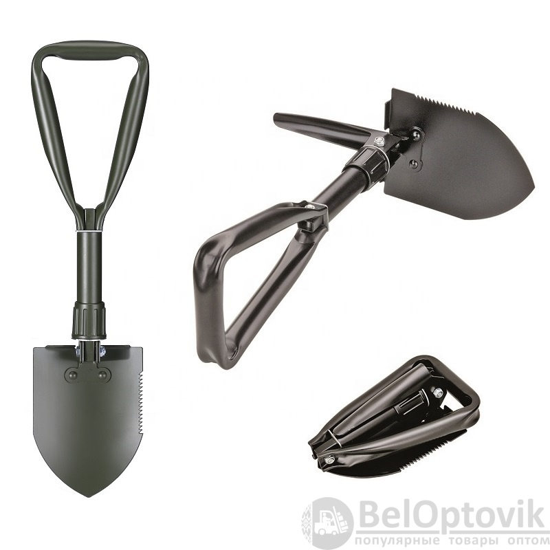 Лопата складная Multi Shovel Pro в чехле, чёрная