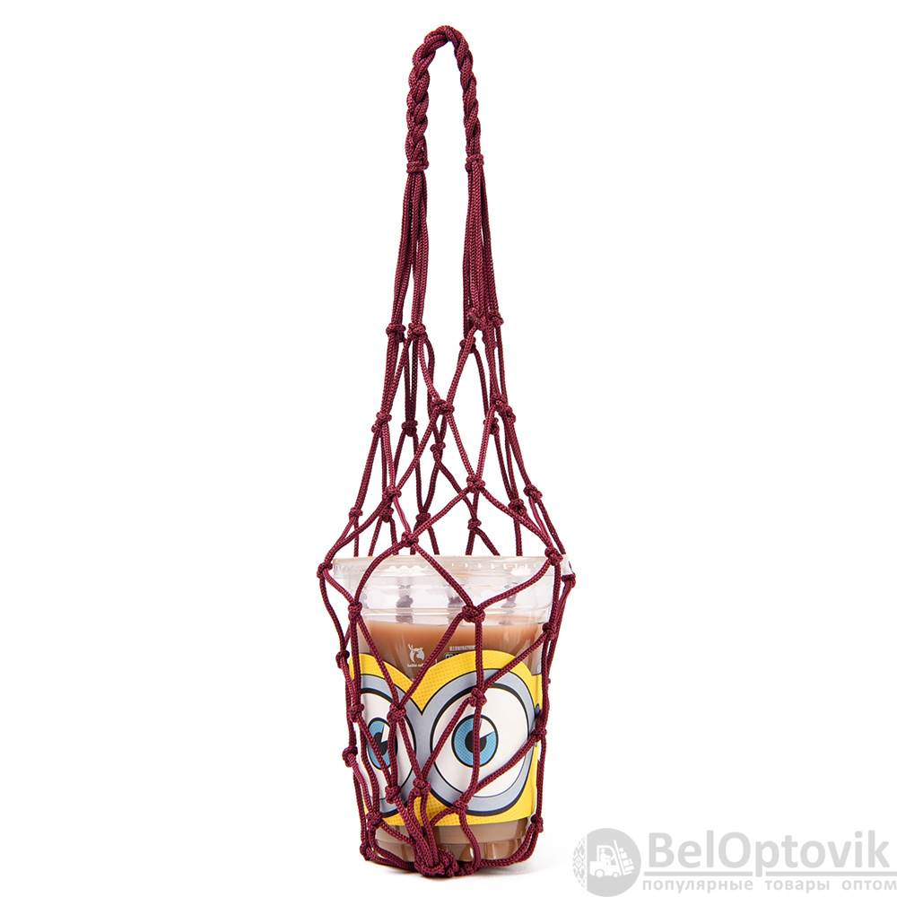 Авоська Knitty, бордовая