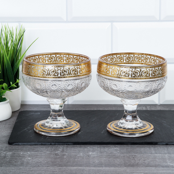 Креманка 2 штуки 400 мл / AF-9878 /уп 20/