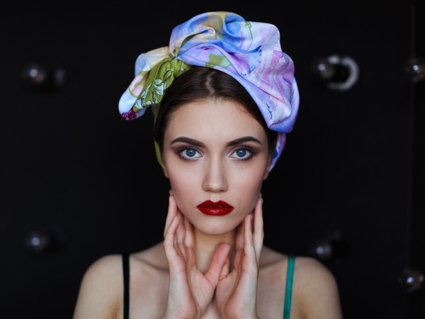 Платок «Я горожанка», Цвет разноцветный