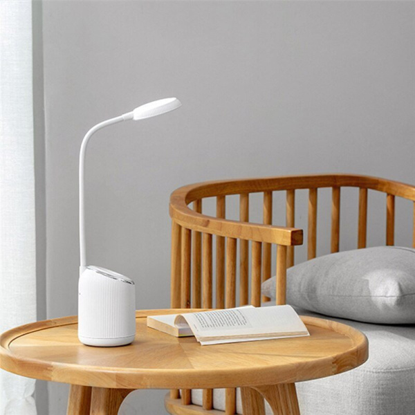 Настольный светодиодный светильник с увлажнителем воздуха модель QW-TD09 емкость 280 ml (3 режима свечения, 2 режима увлажнения)