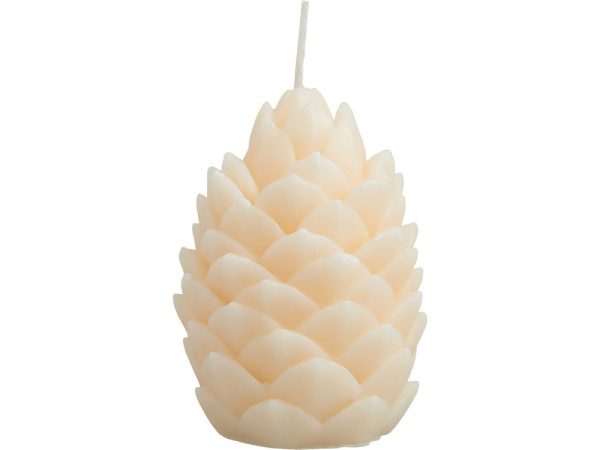 Свеча «Шишка», Цвет молочный