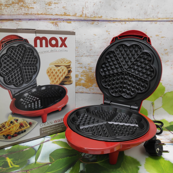 Оригинальное долговечное покрытие! Прибор для приготовления домашних вафель (вафельница) MAX Grand Waffle