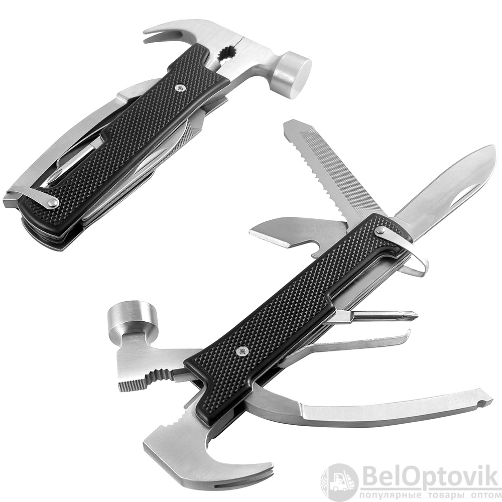 Мультиинструмент с молотком Forza Flex, черный