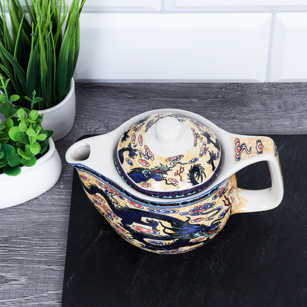 Чайник заварочный 400 мл с металлическим ситом керамика АКЦИЯ / KJ-490 /уп 60/