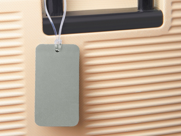 Багажная бирка «Favor» на силиконовой петле, Цвет серый