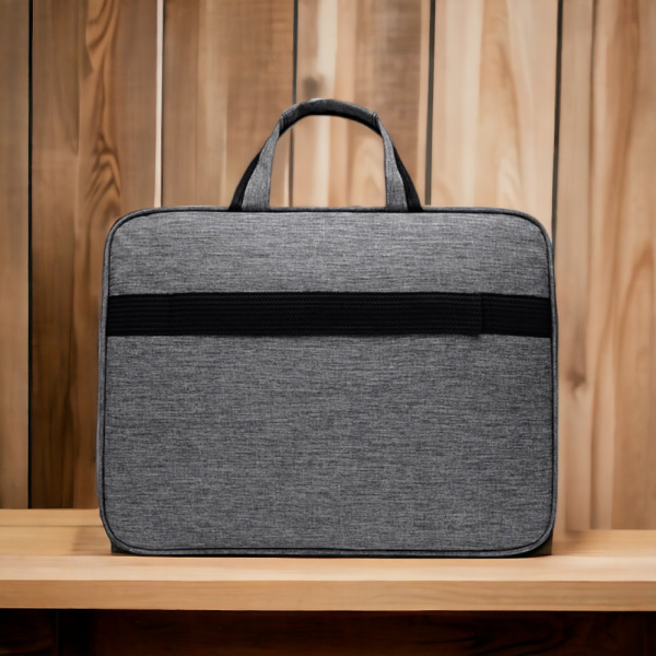 Сумка для ноутбука 15.6" GrayBag, серый / Крепление для чемодана,  уплотненное дно