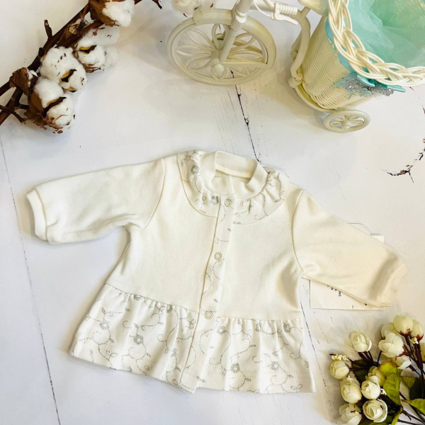 Кофточка для новорожденных детей Bebika, натуральный хлопок (13/15-6)