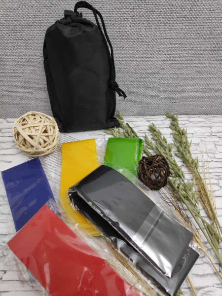 Резинки Esonstyle для фитнесса из латекса 5 шт. / Набор эспандеров в мешочке / 5 уровней нагрузки