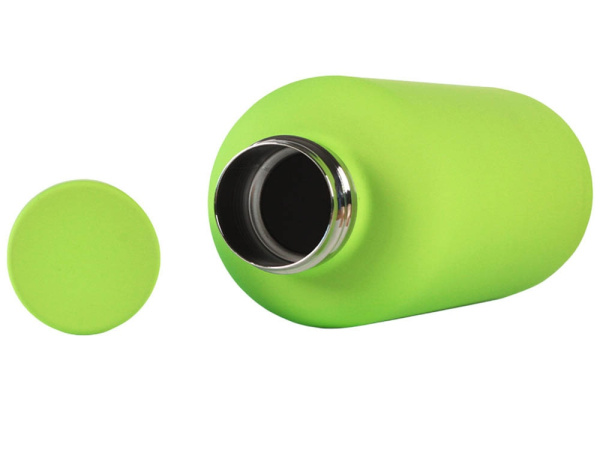 Вакуумная термобутылка ODIN, soft-touch, 550 мл, Цвет светло-зелёный