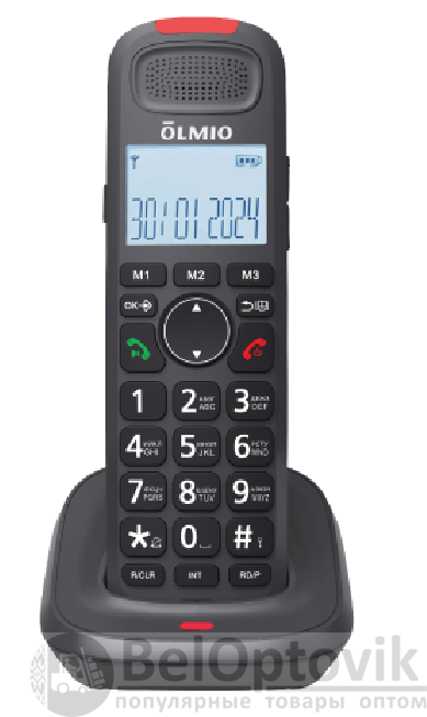 DECT-радиотелефон Olmio DP-04 (черный)