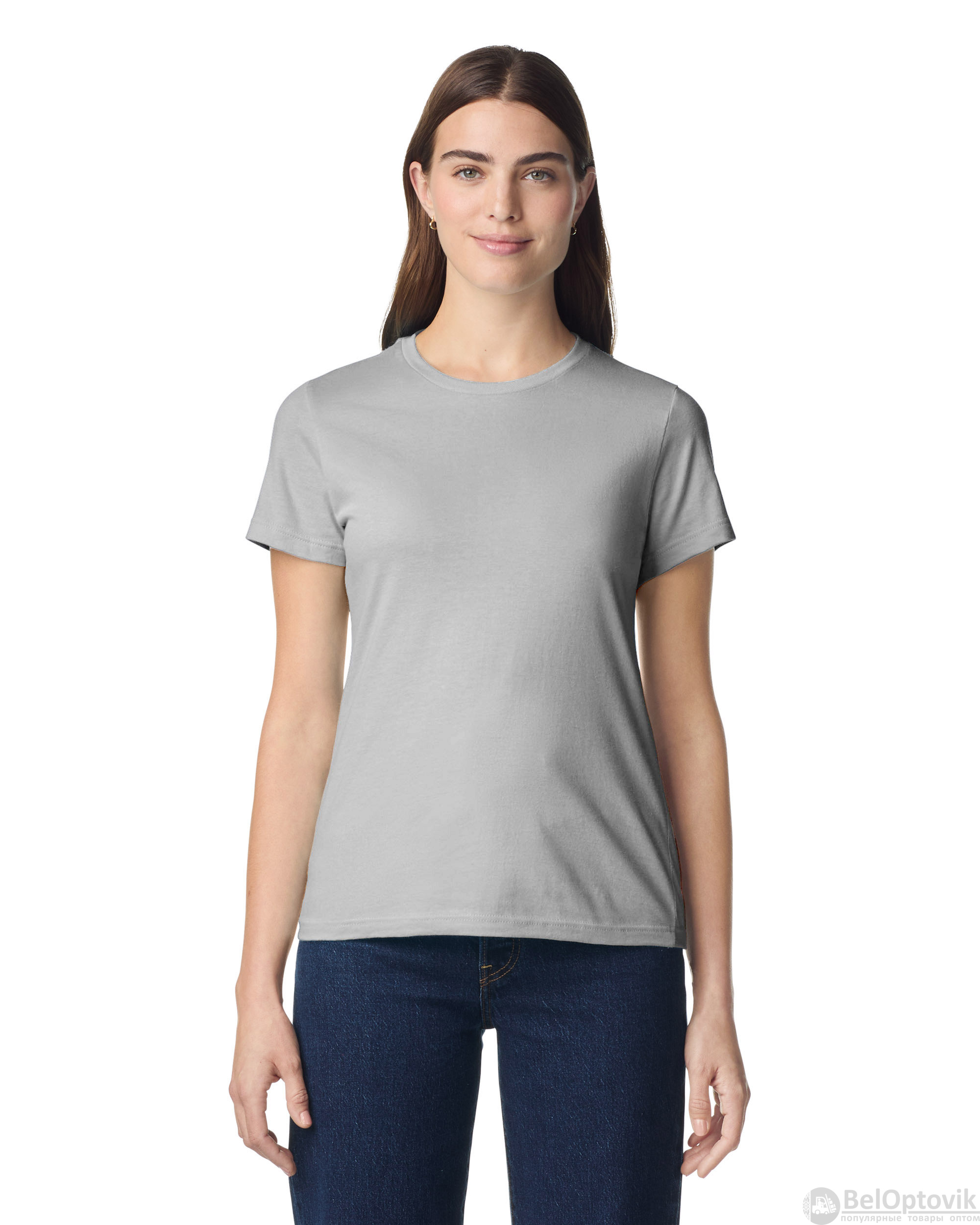Футболка SOFTSTYLE WOMAN, ПЕПЕЛЬНО-СЕРЫЙ S