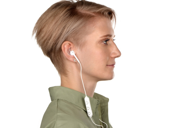 Беспроводные наушники «Get Up» с чехлом, Цвет белый