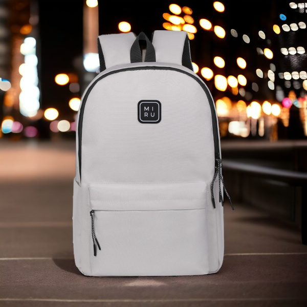 Рюкзак для ноутбука 15,6" City Extra Backpack, светло-серый / Из экологичной водоотталкивающей ткани, стойкой к загрязнениям и царапинам