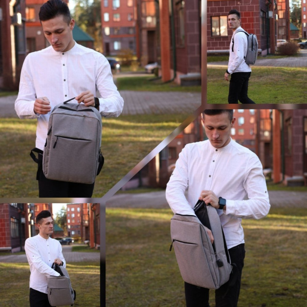 Городской рюкзак Eastpak с USB и отделением для ноутбука до 17" DF-XM01