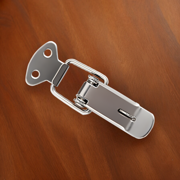 Замок-защелка под пломбу из Никеля 90*30,81 мм / Прочный и надежный