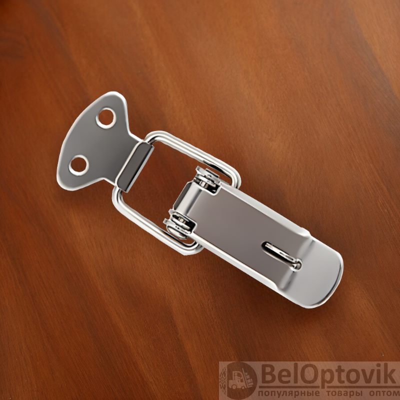 Замок-защелка под пломбу из Никеля 90*30,81 мм / Прочный и надежный