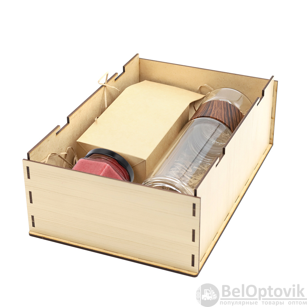 Подарочный набор Ченз, (черный чай, мед натуральный с клюквой)