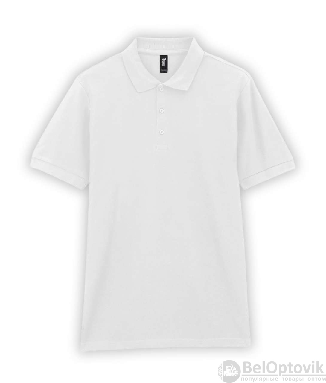 Футболка поло PREMIUM COTTON ADULT DOUBLE PIQUE, БЕЛЫЙ S
