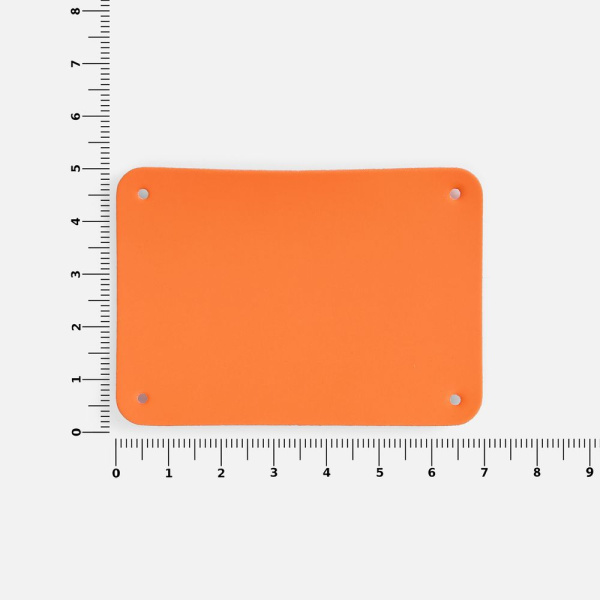 Лейбл Eta Soft Touch, XL, оранжевый, 5х7 см