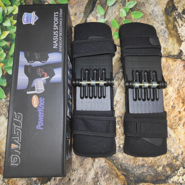 Поддерживающий (силовой) наколенник для коленного сустава  (суппорт 2 в 1) PowerKnee универсальный (комплект 2 шт.)