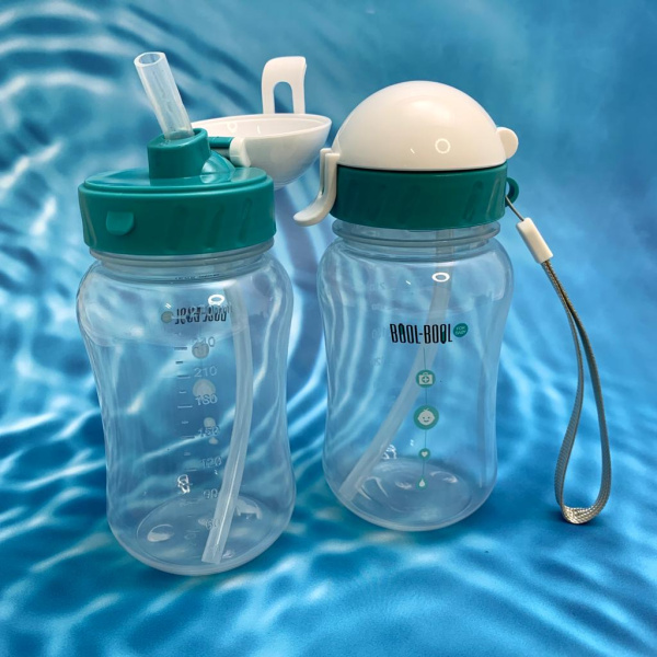 Бутылочка SUPER MED с трубочкой для кормления, 270 мл. (с 24 месяцев)