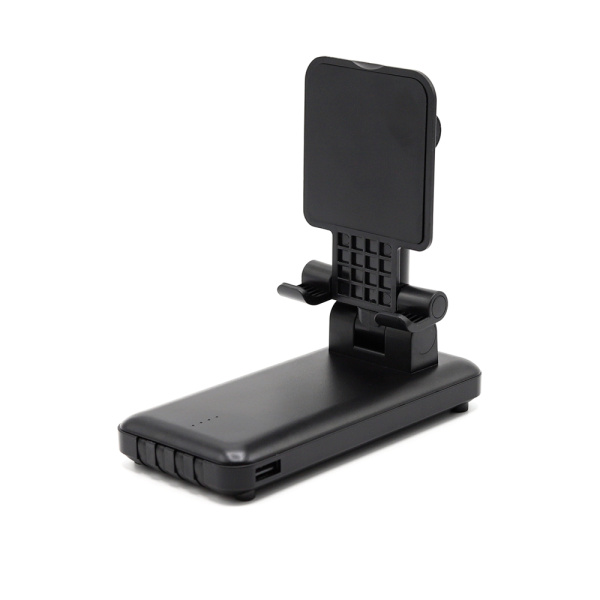 Внешний аккумулятор Power Bank c подставкой для телефона Hold-Pro 10000mAh / Повербанк черный