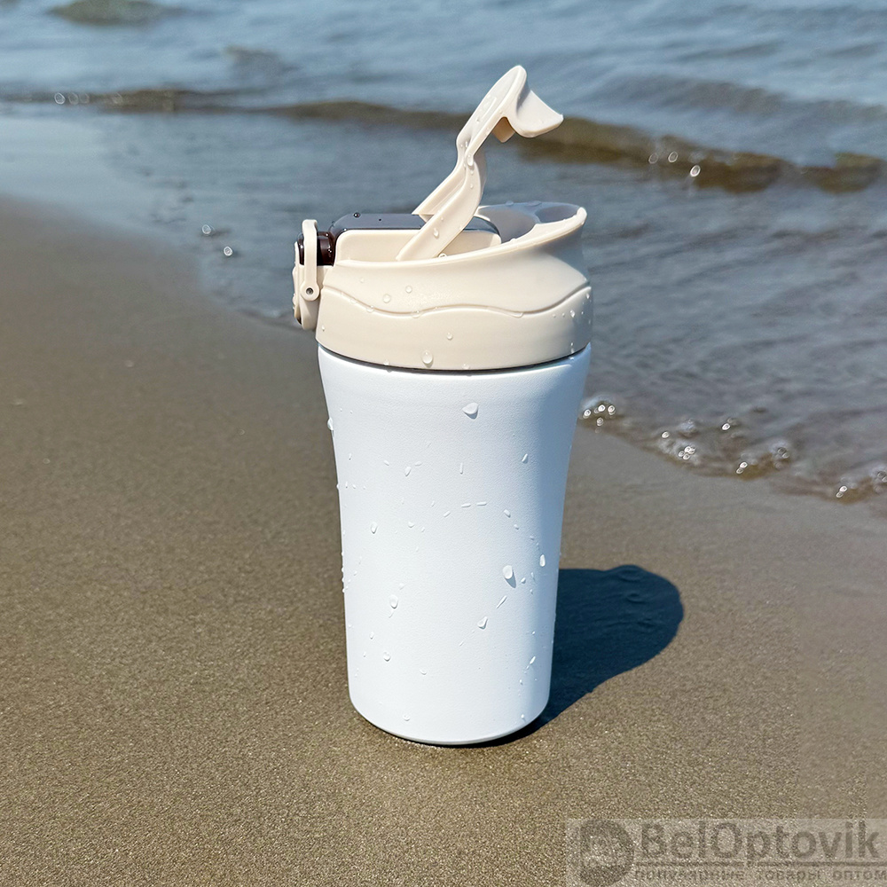 Термокружка с двойными стенками Molly, бежевая