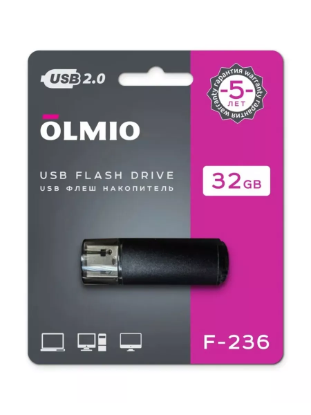 USB-Flash 32GB, F-236, USB2.0, OLMIO