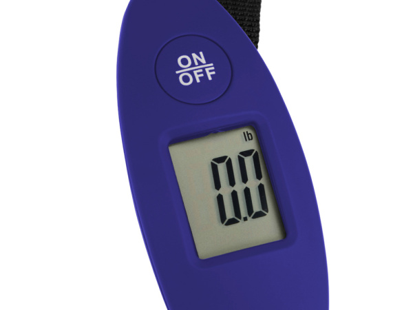 Багажные весы с покрытием soft-touch «Gravity», Цвет синий