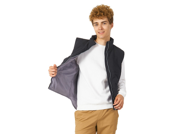 Жилет «Ontario» мужской, Размер 2XL, Цвет черный/серый