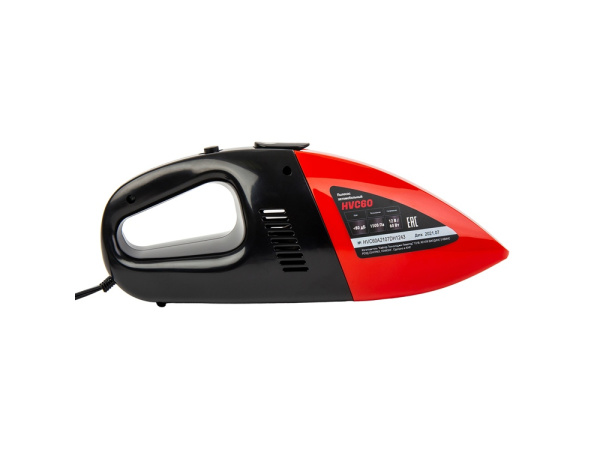 Пылесос автомобильный «HVC60», Цвет черный, красный