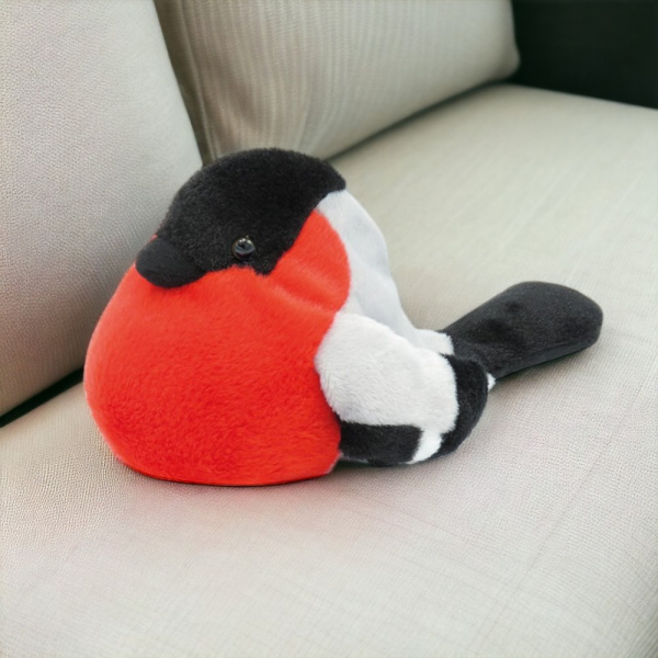 Мягкая игрушка "Снегирь", вместимость 0,3 кг, мультиколор / Стильный аксессуар для новогоднего декора