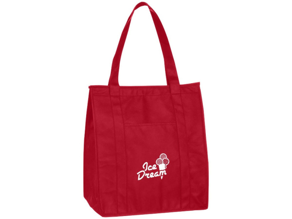 Сумка для покупок «Zeus» с изоляцией, 80 г/м2, Цвет красный