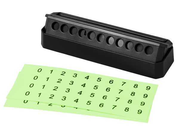 Парковочная визитка «Tempark» v.2 с люминесцентной подсветкой, Цвет черный