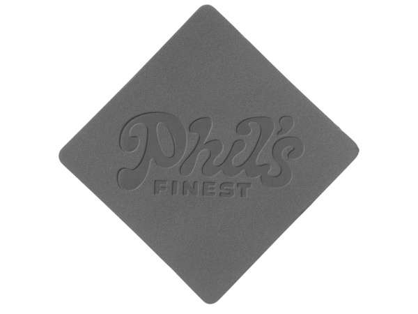 Патч «Ромб», nubuk, Цвет серый