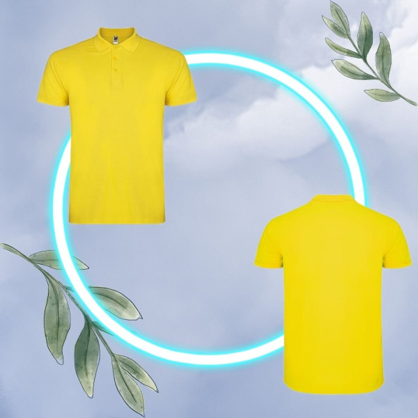 Футболка поло STAR мужская с воротником "Контент-10"