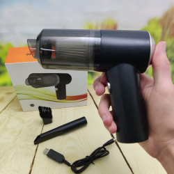 Портативный вакуумный мини пылесос для авто и дома 2 in 1 Vacuum Cleaner (2 насадки)