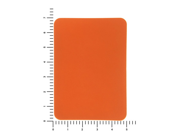 Патч «Прямоугольный», soft-touch, Цвет оранжевый