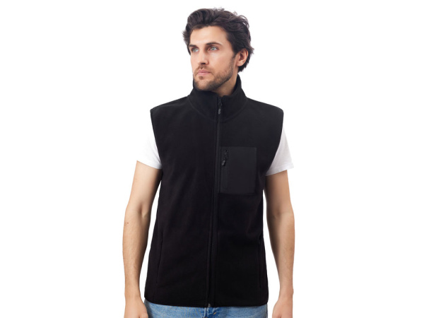 Жилет флисовый «Trondheim» унисекс, Размер 3XL, Цвет черный