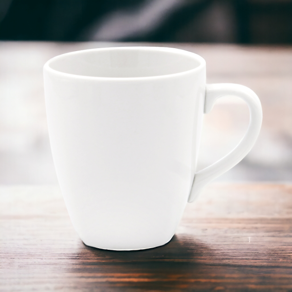 Кружка фарфоровая 300 мл "Фьюжн", белая
