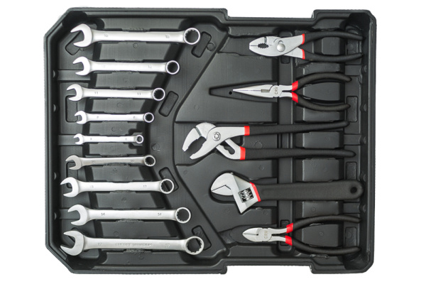 Чемодан с набором инструметов Swiss Tools 187 предметов