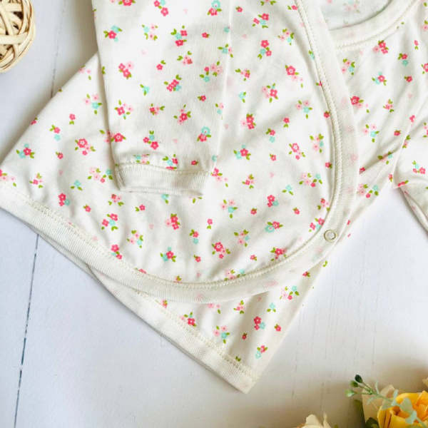 Распашонка для новорожденных детей Bebika, натуральный хлопок (13/14-1)