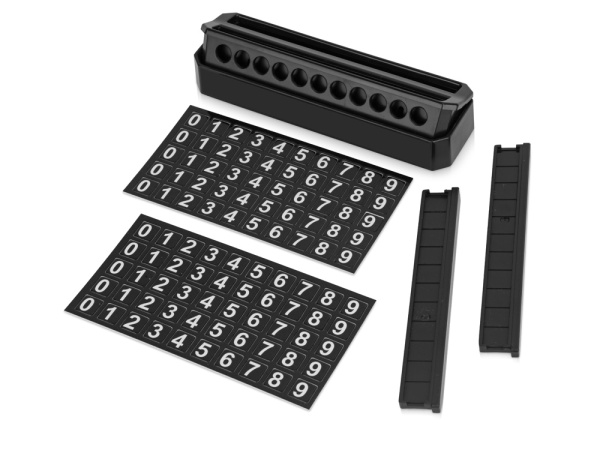 Табличка «Tempark» с номером телефона для временной парковки, Цвет черный