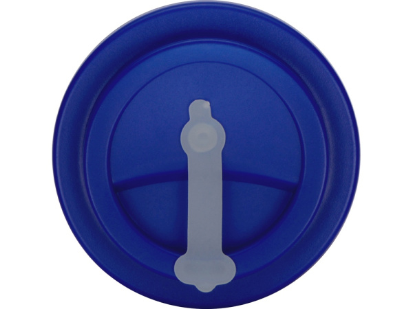 Пластиковый стакан с двойными стенками «Take away», Цвет белый/темно-синий