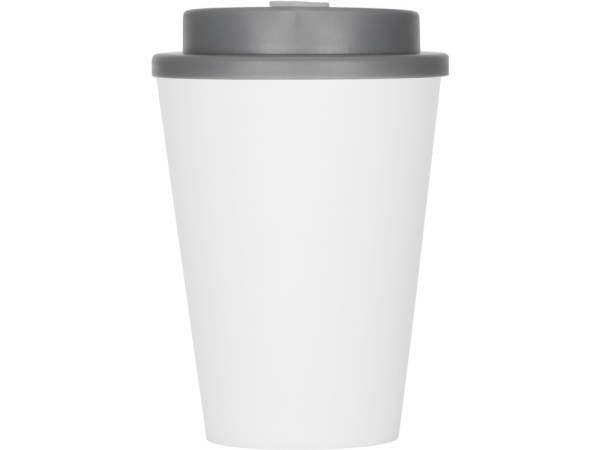 Пластиковый стакан с двойными стенками «Take away», Цвет белый/серый