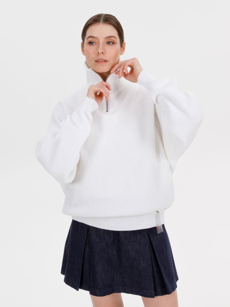 Джемпер Siluetti Birne, молочно-белый, S/M, L/XL
